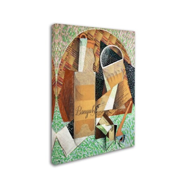 Juan Gris 'The Bottle Of Banyuls 1914' Canvas Art,35x47